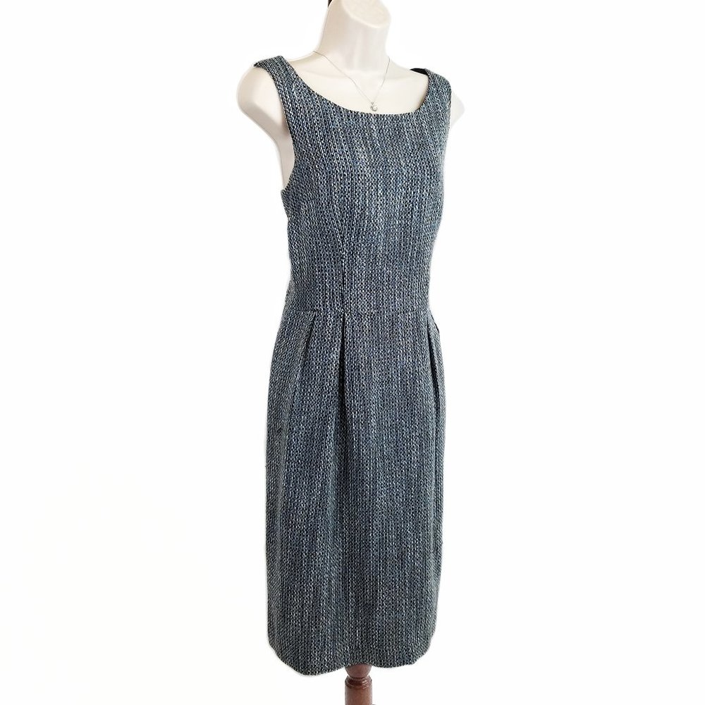 Coldwater Creek tweed sheath dress pockets 12